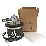 ABLAZE Small Mini 2 Quart Vacuum Chamber Stainless Steel Degassing Urethanes Silicone Epoxies