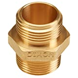 Brass Fire Hose Adapter Male x Male - 1" NPSH to 1" NPT