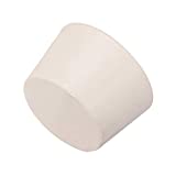 uxcell White Tapered Shaped Solid Rubber Stopper for Lab Tube Stopper Size 11