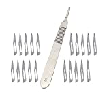 OdontoMed2011 1 Stainless Steel Scalpel Knife Handle #3 with 20 Sterile Blades #11 ODM