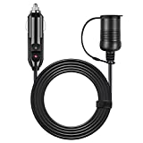 AstroAI Cigarette Lighter Extension Cord, 12Ft/12V/120W/15A, Compatible with Air Compressor Pump and Tire Inflator