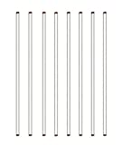 Burry Life Science Glass Stick 12" Length Stir Rod with Both Ends Round 8pcs/pk