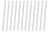 12PK Polypropylene Stirring Rods, 11.8" - Rounded Ends, 7mm Diameter - Excellent for Laboratory or Home Use - Chemical & Heat Resistant Plastic - Eisco Labs
