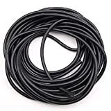 10FT Black Latex Rubber Tubing,3/8in OD 1/4in ID Black ONE Continuous Piece