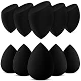 InnoGear Makeup Sponge, 10 Pcs Makeup Sponges Blender Set Beauty Cosmetic Foundation Blending Applicator Puff, Flawless for Liquid Cream Powder (Basic Black)