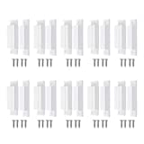 BNYZWOT MC-31 Surface Mount Wired NC Door Contact Sensor Alarm Magnetic Reed Switch White 10pcs