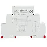 3 Phase Monitor Relay,Three Phase Voltage Monitoring Relay Over Voltage Protection AC/DC Voltage Monitoring for Phase Sequence Protector GRV8-03(M460)