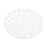 MILISTEN Clear Plastic Canvas Mesh Sheets, 20Pcs Round Canvas Mesh for DIY Mesh, 7.7cm/3in, (White)