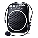 W WINBRIDGE WB001 Portable Voice Amplifier with Headset Microphone Personal Speaker Mic Rechargeable Ultralight for Teachers, Elderly, Tour Guides, Coaches, Presentations, Christmas Gift Teacher