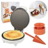 MasterChef Waffle Cone and Bowl Maker- Includes Shaper Roller and Bowl Press- Homemade Ice Cream Cone Baking Cookie Iron Machine, Fun Kitchen Appliance for Mothers Day Summer Parties & Gift Giving