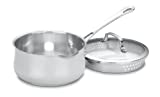 Cuisinart 419-18P 2-Quart Pour Saucepan with Cover Contour Cookware, Stainless Steel