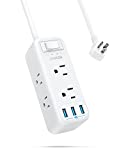 Anker USB Power Strip Surge Protector(300J), 5ft Extension Cord, Flat Plug, 331 Power Strip with 6 Outlets & 3 USB-A Ports, Charging Station, Compact for Travel,Home,Room, School,Office,TUV Listed