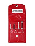 Accusize Industrial Tools 4 Pc Small Hole Gauge Set, Ball Type, inch/mm, 1/8 to 1/5, 1/5 to 3/10, 3/10 to 2/5, 2/5 to 1/2, 3604-5001