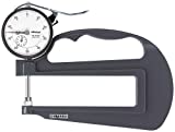 Mitutoyo 7322S Dial Thickness Gauge, Flat Anvil, Inch, 120mm Throat Depth, 0-1" Range, 0.001" Graduation, +/-0.002" Accuracy