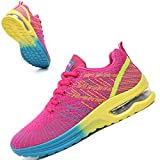 TSIODFO Trail Running Shoes for Women Gym Workout Sneakers Athletic Tennis Walking Shoes Sneaker Rose Red Size 7.5