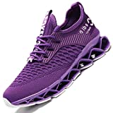 Vooncosir Women's Running Shoes Comfortable Fashion Non Slip Blade Sneakers Work Tennis Walking Sport Athletic Shoes Purple