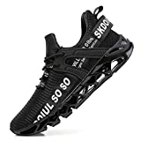 TSIODFO Sneakers for Men Sport Running Shoes Athletic Tennis Walking Shoes Fashion Jogging Sneaker Black White Size 9.5