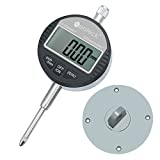 Neoteck DTI Electronic Digital Dial Indicator 1''/25.4mm | Digital Probe Indicator Dial Test Gauge High Resolution: 0.0005''/0.01mm - Silver Gray