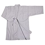 ZooBoo Mens Cotton Kendo Aikido Hapkido Hakama Martial Arts Keikogi (L/175, White)