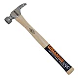 Dalluge 21oz Framing Hammer, Serrated Face, Straight 17" Hickory Handle