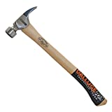 Vaughan & Bushnell 2115C Dalluge 21 oz. Framing Hammer, Serrated Face with NaiLoc Magnetic Nail Holder and Curved 18" Hickory Handle