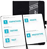 Action Day Design Thinking Notebook - Design That Makes It Easy for You to Solve Problems That Stands in Your Way, Journal, Agenda, Hardcover, Pocket, Pen Loop, Thick Paper,Dot Grid Pages (7x9,Black)