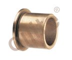 Genuine Oilite (SAE 841) Sintered Bronze Flanged Sleeve Bearings 1.0030 in. ID x 1.379 in. OD x 1 in. Length x1-5/8 in. Flange Diameter x 3/16 in. Flange Thickness