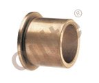 Genuine Oilite (SAE 841) Sintered Bronze Flanged Sleeve Bearings 1.2515 in. ID x 1.503 in. OD x 1.25 in. Length x 1-11/16 in. Flange Diameter x 1/8 in. Flange Thickness