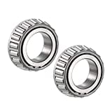 uxcell L44643 Tapered Roller Bearing Single Cone 1" Bore 0.58" Width 2pcs