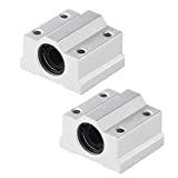 2 Pcs SCS13UU Linear Motion Ball Bearing Box Type CNC Slide Unit Bushing 39mm Long Linear Roller Bearing Slide Block