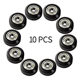 3D Printer 10 PCS POM Big Plastic Pulley Wheel Linear Bearing Pulley Passive Round Wheel Roller for Creality Ender 3, Ender 5, CR-10 and CR-10 S Series 3D Printer