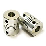 OctagonStar Flexible Couplings 5mm to 8mm NEMA 17 Shaft for RepRap 3D Printer or CNC Machineï¼ˆ2PCSï¼‰