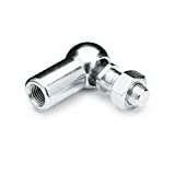 J.W. Winco 8NXF3/B DIN71802 Ball Joint, 13 mm Diameter, M8 x 1.25 Tapped Right Hand Thread, M8 x 1.25 Threaded Shank, 16.5 mm Thread Length with Safety Catch