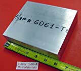 1-1/4" X 5" ALUMINUM 6061 FLAT BAR 6" long Solid T6511 1.25" Plate Extruded Mill Stock