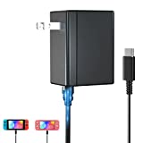 Switch Charger for Nintendo Switch Power Charger Cable Adapter, Fast Charger Compatible Nintendo Switch/Switch Lite/Switch OLED and Android Phone Charger, 15V 2.6A Output Support TV Mode