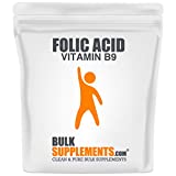 BulkSupplements.com Folic Acid Powder - Vitamin B9 - Folic Acid Supplement - Folic Acid Prenatal Vitamins - Folate Supplement for Women - Folic Acid 800 mcg per Serving (100 Grams - 3.5 oz)