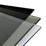 BuyPlastic Clear Polycarbonate Plastic Sheet 1/4" x 24" x 36", Lexan Panel, Transparent Glass Replacement Board