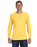 Jerzees Mens Heavyweight Blend 50/50 Long Sleeve T-Shirt Island Yellow X-Large