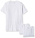 Jerzees Men's Dri-Power Short Sleeve T-Shirt (Pocket & No, Pocket-3 Pack-White, Large