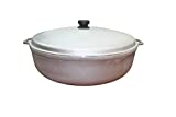 IMUSA USA 17.9Qt JUMBO Traditional Colombian Caldero (Dutch Oven) for Cooking and Serving, Silver, 17.9 Quart