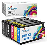 Q-image 950XL 951XL Compatible Ink Cartridge Replacement for HP 950 951 Ink Catridges Combo Pack,for HP Officejet Pro 8600 8610 8100 8620 8630 Printer,5 Packs (2 Black, 1 Cyan, 1 Magenta, 1 Yellow)