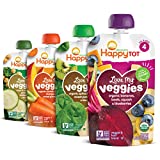 Happy Tot Organics Love My Veggies Stage 4, 4 Flavor Variety Pack, 4.22 Ounce Pouch (Pack of 16)