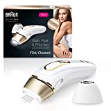 BraunÂ IPL Hair Removal for Women Silk Expert Pro 5 PL5137 with Venus Swirl Razor FDA Cleared Permanent Reduction in Hair Regrowth for Body Face Corded, Gold/White, 1 Count(Packaging May Vary)