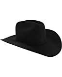 Stetson Men's Apache 4X Buffalo Felt Cowboy Hat Black 7 1/8