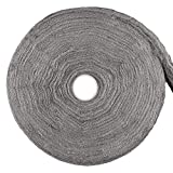 0000 Steel Wool, 2.2Kg (77.6oz), Super Fine Steel Wool Roll for Cleaning, Remove Rust, Buffing Furniture, Wood and Metal Finishes, Grey
