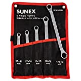 Sunex Tools 9950M Metric Double Box Wrench Set, 5 Piece