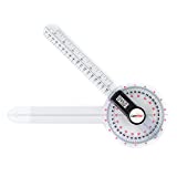GemRed 12" Digital Goniometer 360 Degree Physical Therapy Plastic Protractor for Joint Range of Motion ROM Measurement