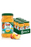 Dole Yellow Cling Sliced Peaches in 100% Fruit Juice, 23.5 Oz Resealable Jars, 8 Count