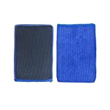 Ragnify Pack of 2 Clay Mitt Auto Detailing Medium Grade Alternative Mitt for Flawless Removal of Surface Bonded Micro Contaminant (Blue)