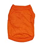 Alroman Dogs Shirts Orange Vest Clothing for Dogs Cats XS Dog Vacation Shirt Male Female Dog Clothing Puppy Summer Clothes Girls Boys Cotton Summer Shirt Small Dog Cat Pet Clothes Vest T-shirt Apparel